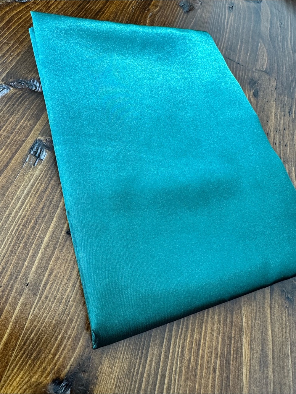 Lustrous Teal Satin Pillowcase - Smooth Shine - Picture 3 of 3